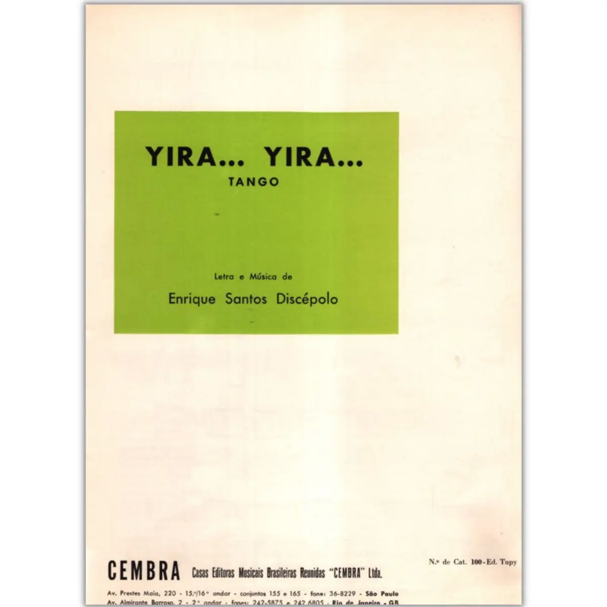 Yyra... Yira... - Tango