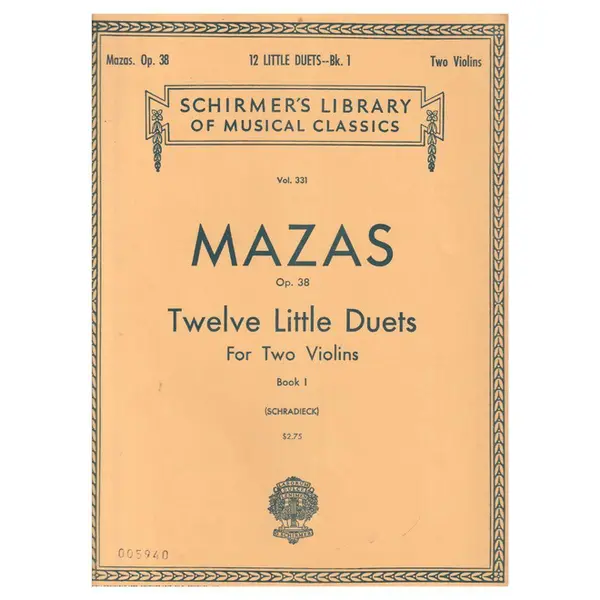 Twelve Little Duets - Op.38 Vol.1 (Ed 331)