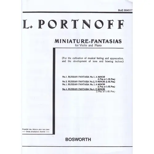 Russian Fantasia N.4 E Minor
