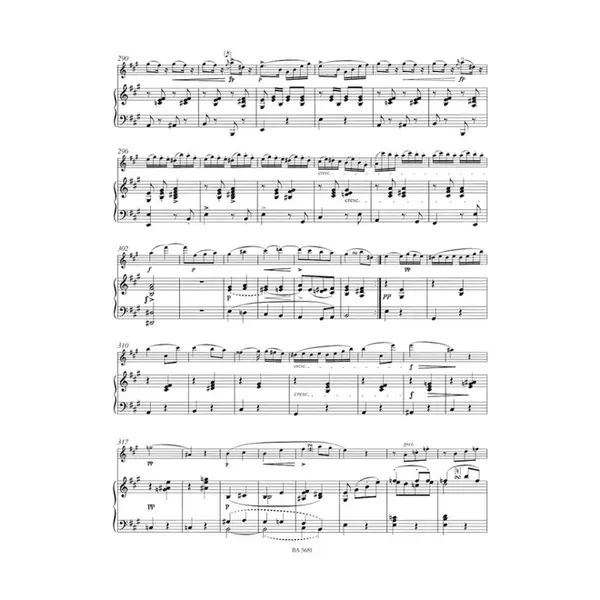 Sonate in A minor " Arpeggione "  D 821 arranged for flute and piano