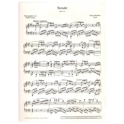 Sonate A Major - Op.120
