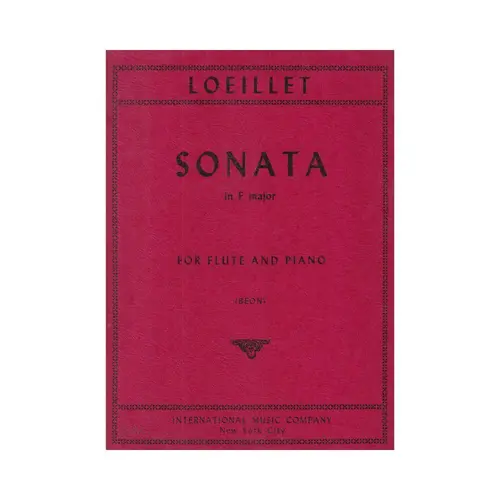 Sonata In F Major For Flute And Piano
