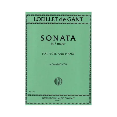 Sonata In F Major For Flute And Piano
