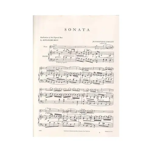 Sonata In F Major For Flute And Piano