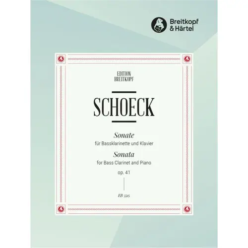 Sonata Op. 41 - Original for B-flat clarinet and piano