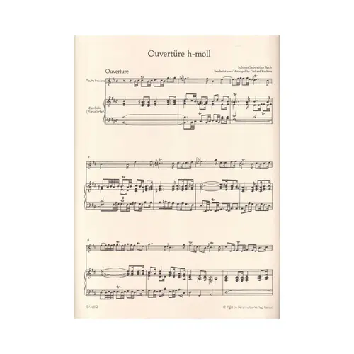 Ouverture H-Moll Fur Flote Bwv 1067