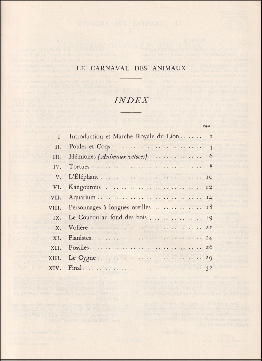 Camille Saint-Saens - O carnaval dos animais para piano - Durand - Le  Carnaval Des Animaux - Piano - Durand