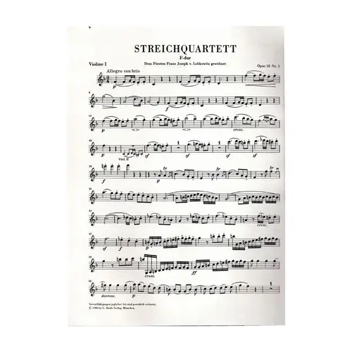 Streichquartette Op.18 E Op.14 N.1