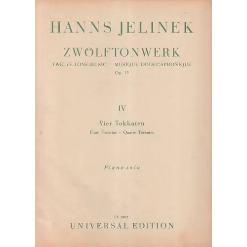 Zwolftonwerk - Op.15 Vol.4  (Edição Antiga)