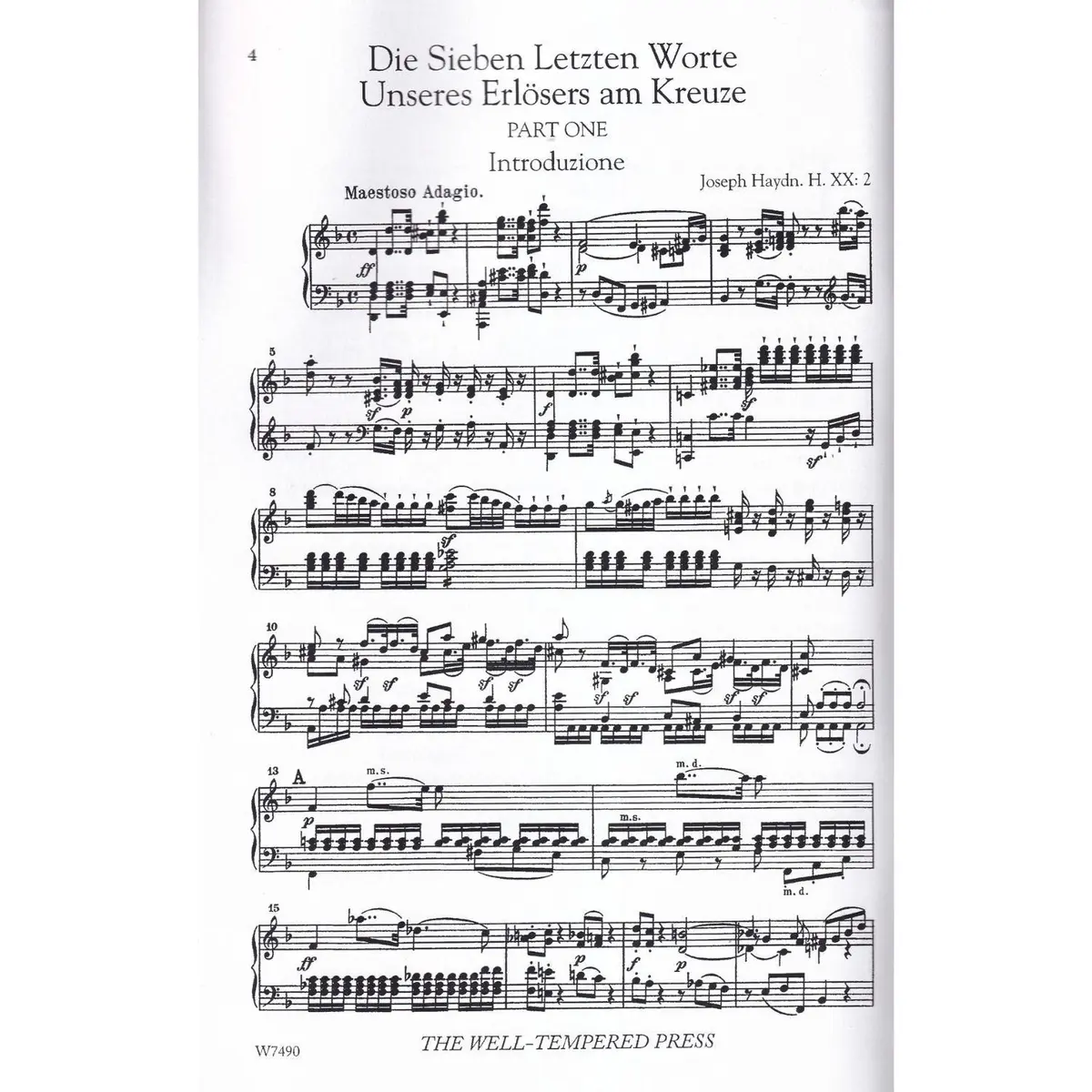 The Seven Last Words Of Christ On Cross (Vocal Score)