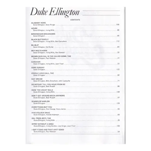 The Great Music Of Duke Ellington