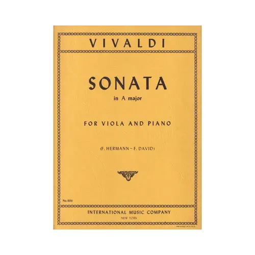 Sonata In A Major (Viola)