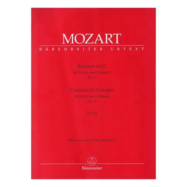Concerto in G major for violin and orchestra N.3 - KV 216 - Urtext