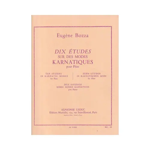 Dix Etudes Sur Des Modes Karnatiques