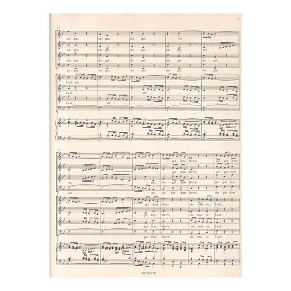Motetten - BWV 225-230 - Piano Reduction