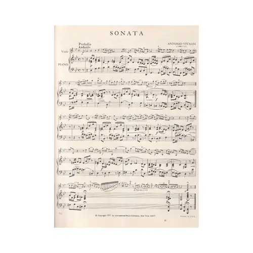 Sonata In G Minor (Viola)