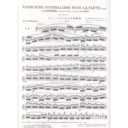Exercices Journaliers Pour Flute
