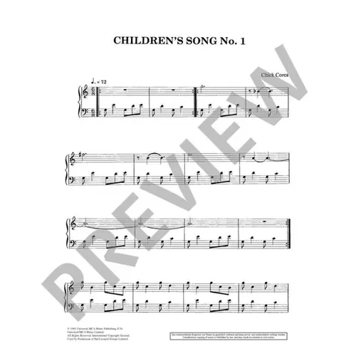 Children's songs - 20 pieces for keyboard
