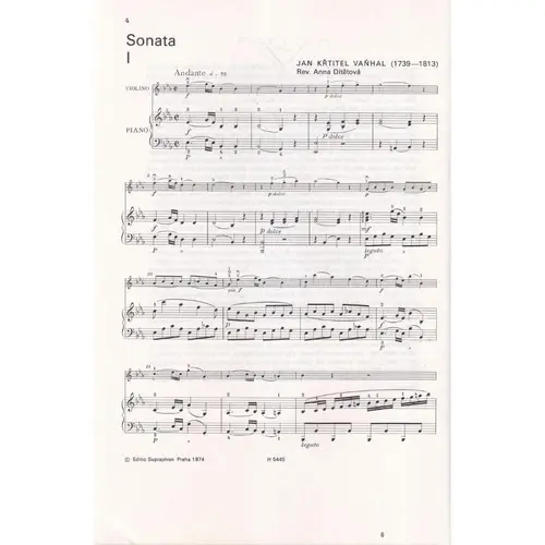 Sonata Per Il Pianoforte Con Violino Obligato
