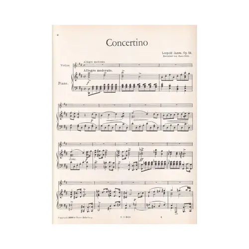 Concertino D Major Op.52  (Edição Antiga)