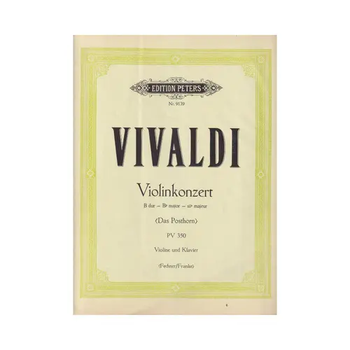 Violinkonzert B Dur (Das Posthorn) - Pv 350