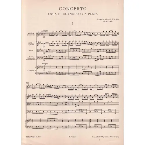 Violinkonzert B Dur (Das Posthorn)