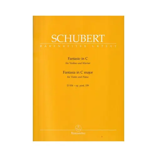 Fantasie In C Fur Violin -D 034-Op.Post 159
