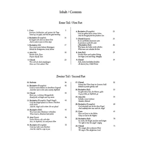 Weihnachts-Oratorium fur soli, chor und orchester BWV 248 - vocal score