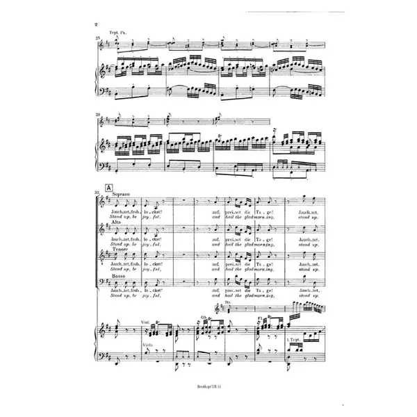 Weihnachts-Oratorium fur soli, chor und orchester BWV 248 - vocal score