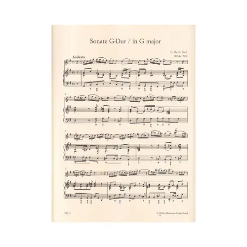 Sonaten Fur Querflote - Vol.1 - G Dur E E Moll