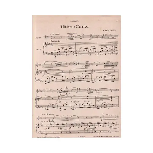 Ultimo Canto  (Edição Antiga)
