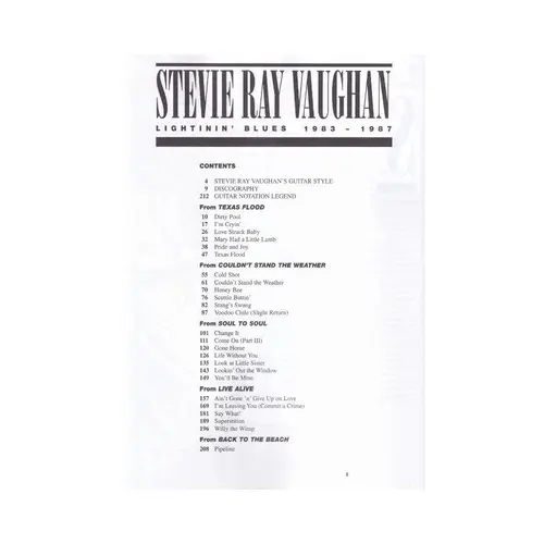 Stevie Ray Vaughan Lightnin`Blues