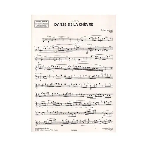Danse De La Chèvre Pour Flute Solo