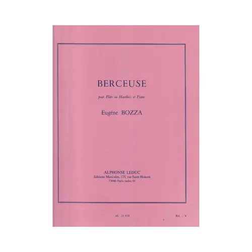 Berceuse Pour Flute Ou Hautbois Etm Piano