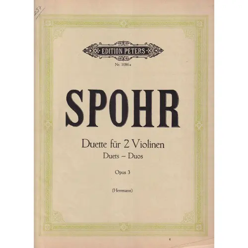 Duete Fur 2 Violinen-Op.3