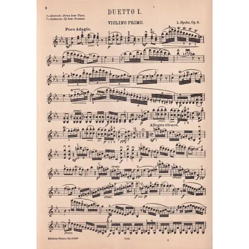 Duete Fur 2 Violinen-Op.3