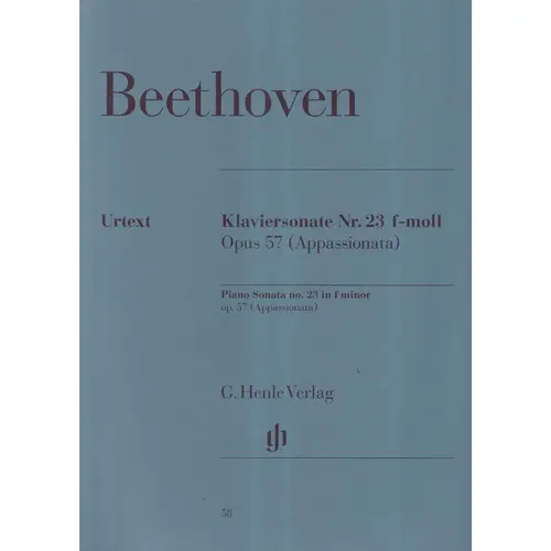 Piano Sonata n.23 in f minor Op.57 - Urtext - Appassionata
