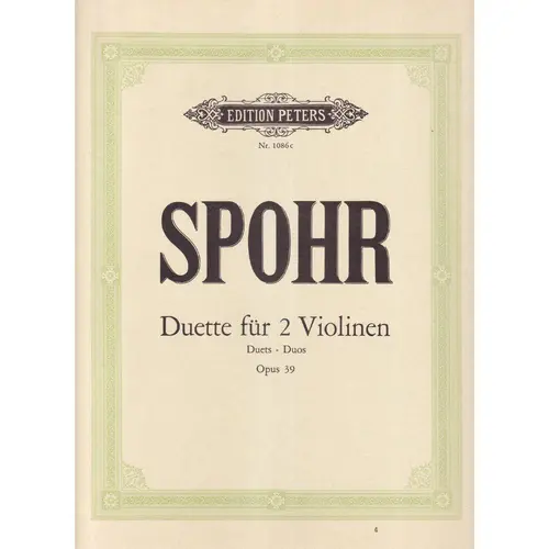 Duette Fur 2 Violinen - Op.39