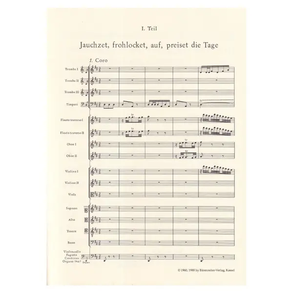 Christmas Oratorio BWV 248 - Study Score