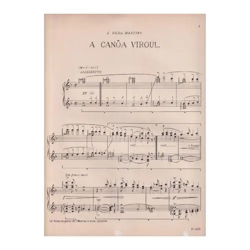 Tres Peças Para Piano Sobre Motivos populares brasileiros