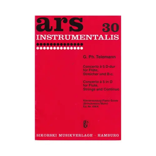 Concerto A 5 D Dur Fur Flote, Streicher Und Basso Continuo