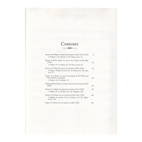 Works For Piano Four Hands And Two Pianos