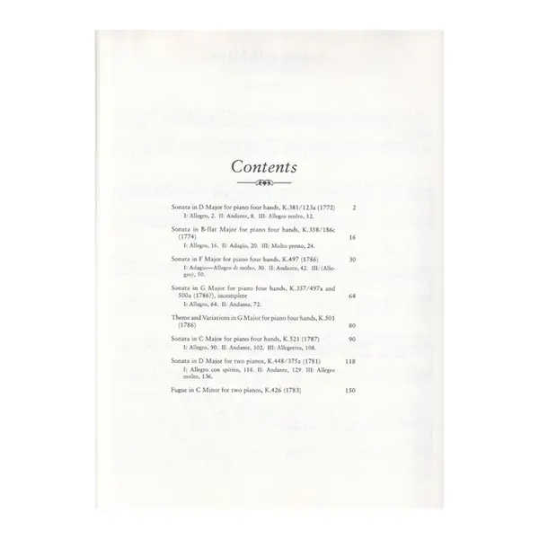 Works For Piano Four Hands And Two Pianos
