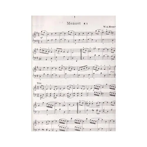 Six Minuets For Piano