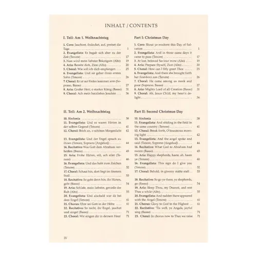 Christmas-Oratorio - BWV 248 - vocal score Urtext