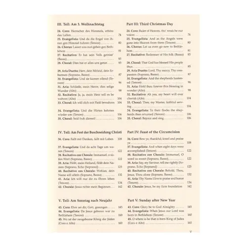 Christmas-Oratorio - BWV 248 - vocal score Urtext