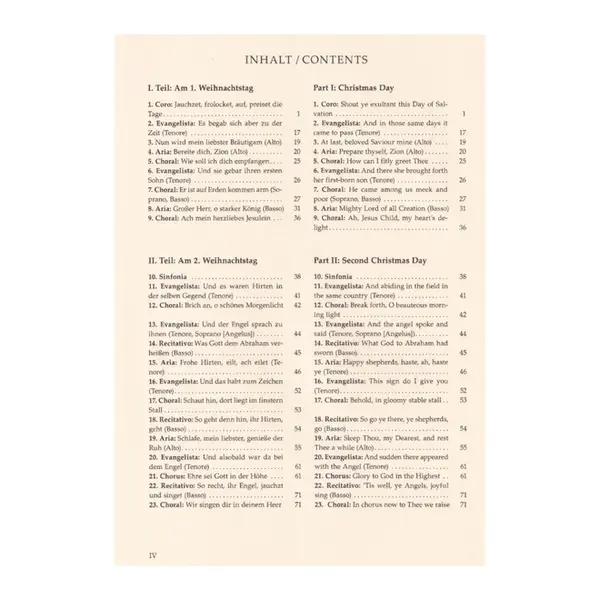 Christmas-Oratorio - BWV 248 - vocal score Urtext