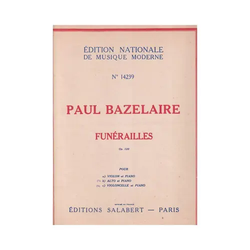 Funerailles - Op.120  (Edição Antiga)