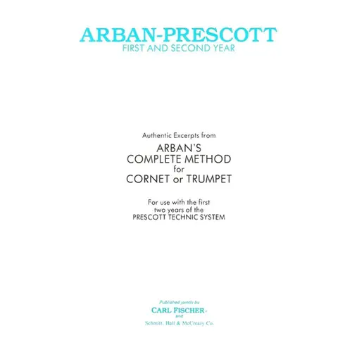 Arban - Prescott -  First And Second Year