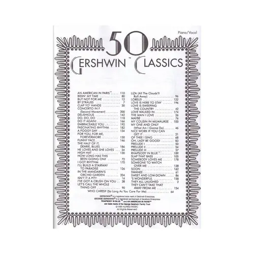 50 Gershwin Classics